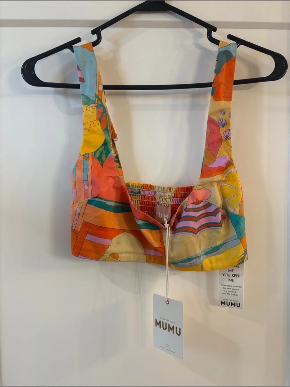 Show Me Your MuMu Postcards From Italia Pisa Bralette top - Picture 7 of 8